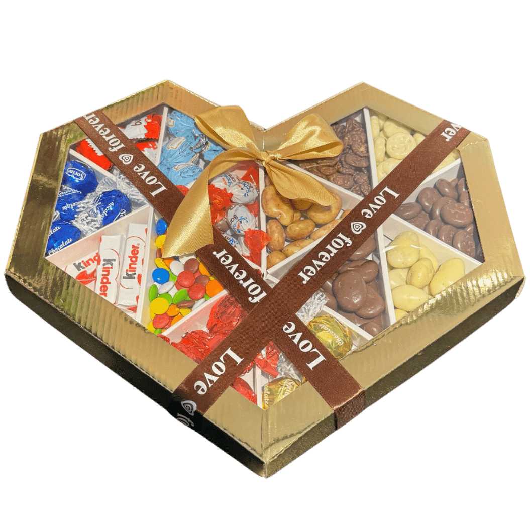 מארז גולד דובאי שוקולד לב